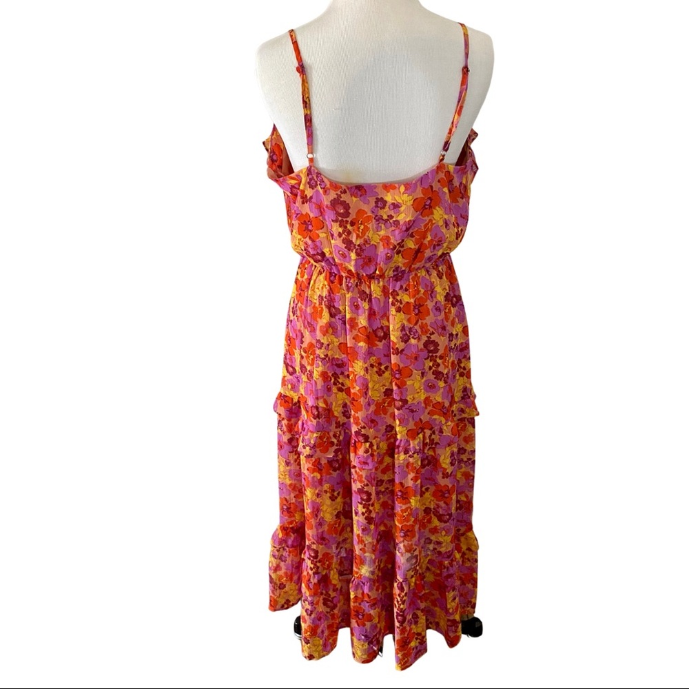 LUSH Ruffle Floral Dress- Medium - Picture 3 of 8